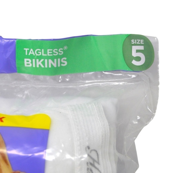 Hanes Size 5 Cotton Tagless Bikinis, 10 Pack NEW - Picture 3 of 7